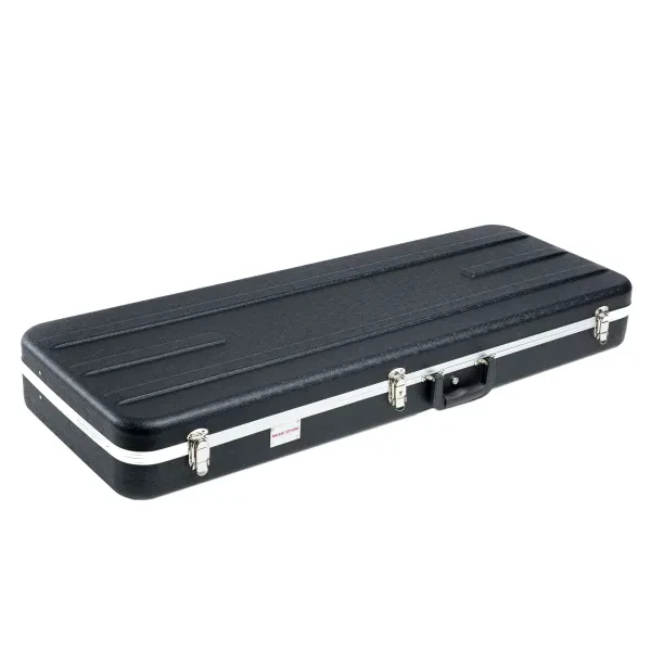Deluxe ABS E-Gitarrenkoffer, Abschließbar, Plüsch-Innenfutter, Zubehörfach