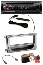 Pioneer CD USB AUX DAB MP3 Autoradio für Ford Focus Galaxy C-Max ab 2007 silber