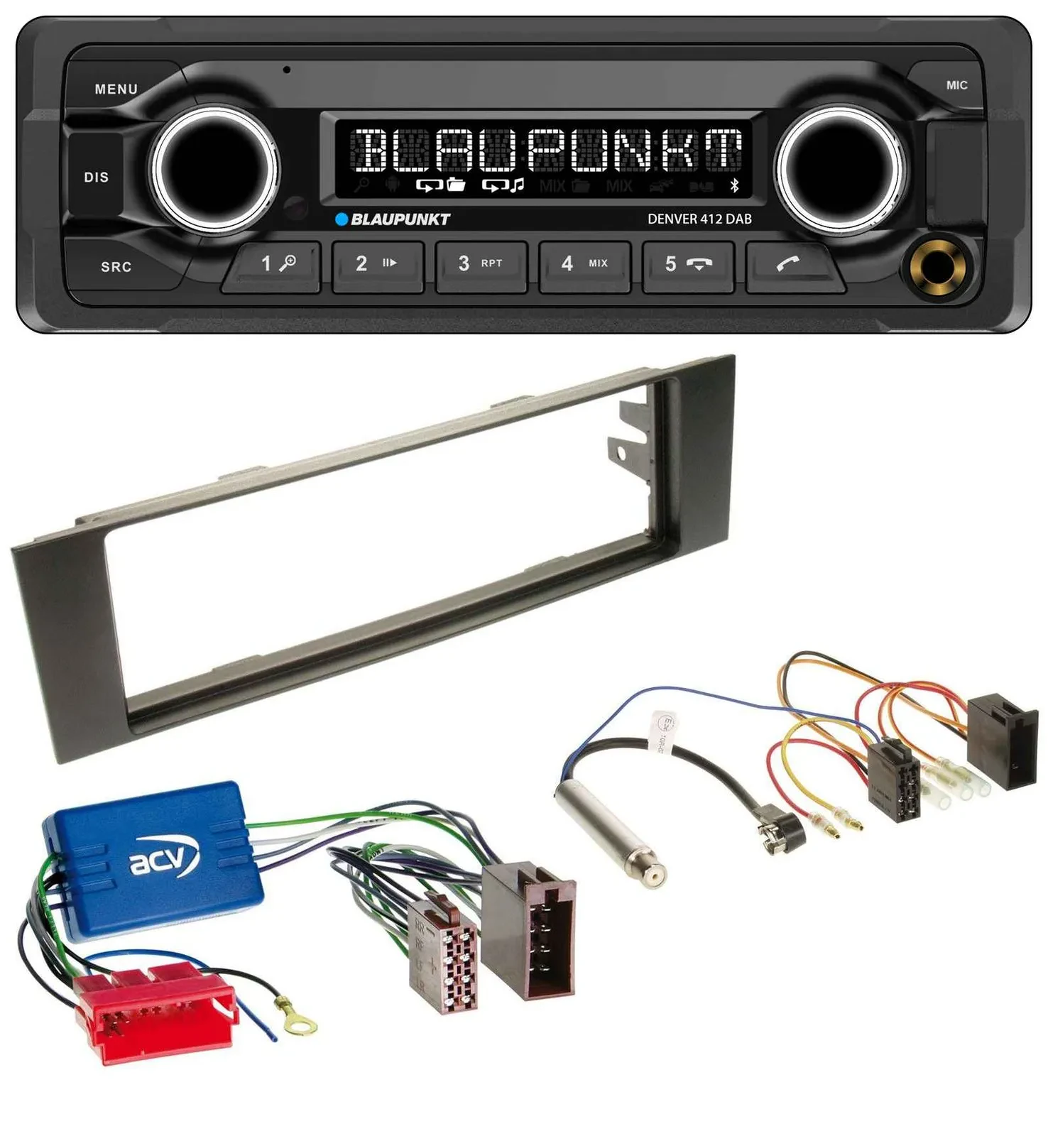 Blaupunkt Bluetooth DAB MP3 USB Autoradio für Audi A3 8P 03-06 Aktivsystem Mini-