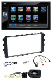 Blaupunkt 2DIN Bluetooth TMC USB Lenkrad SD Navigation für Toyota Yaris 06-11 OE