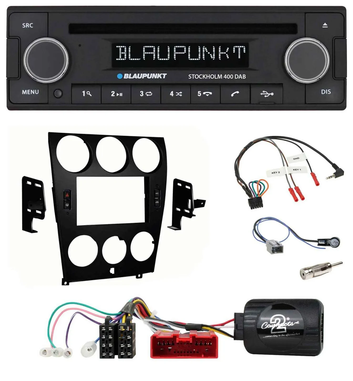Автомагнитола для Mazda 6 (2006–2008) Blaupunkt Bluetooth DAB CD USB