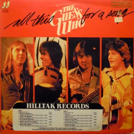 THE GUESS WHO - All This For A Song (LP, Used)
