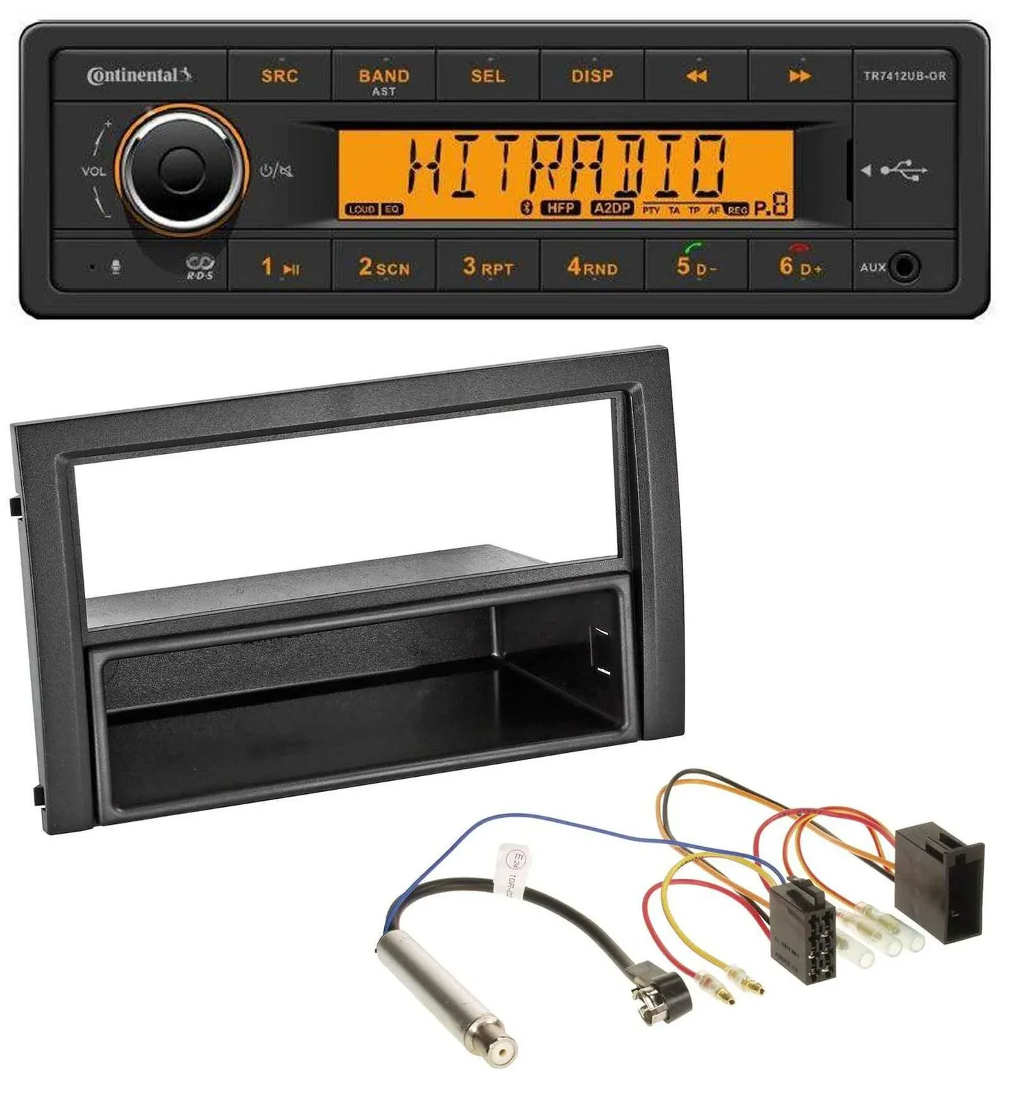 Continental MP3 Bluetooth AUX USB Autoradio für Skoda Fabia 2004-2007 6Y Facelif