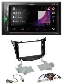 Автомагнитола для Hyundai i30 (с 2012) Pioneer 2-DIN Bluetooth DAB USB AUX MP3