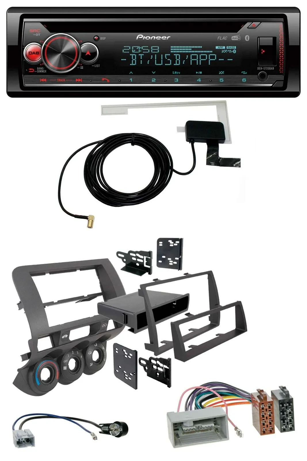 Автомагнитола для Honda Fit 06–07 (US-импорт) Pioneer DAB CD MP3 USB Bluetooth