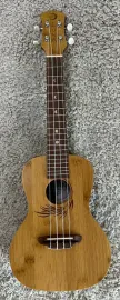 Luna Guitars Luna Uke Bamboo Series Concert Size Acoustic Ukulele with Gig Bag