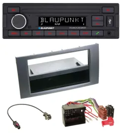 Blaupunkt DAB MP3 Bluetooth USB Autoradio für Ford Fiesta Focus 04-08 anthrazit