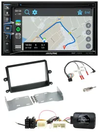 Alpine DAB TMC Bluetooth 2DIN USB Lenkrad Navigation für Mitsubishi L200 06-15