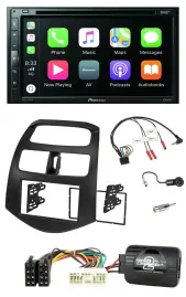 Pioneer DVD 2DIN Lenkrad DAB Bluetooth USB Autoradio für Chevrolet Spark KLM 201