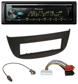 Pioneer DAB MP3 CD USB Bluetooth Autoradio für Renault Twingo ab 2015 schwarz