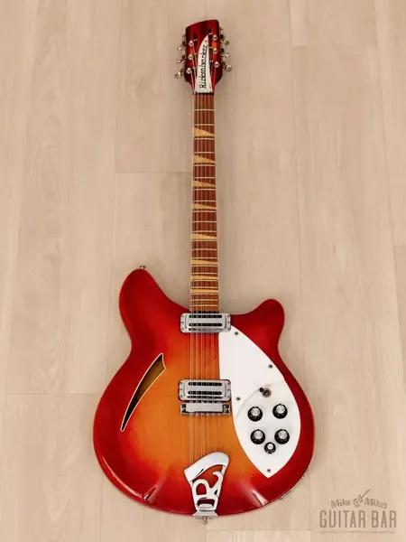 Электрогитара полуакустическая Rickenbacker 360/12 Vintage Semi-Hollow 12 String Fireglo w/ Case 1967