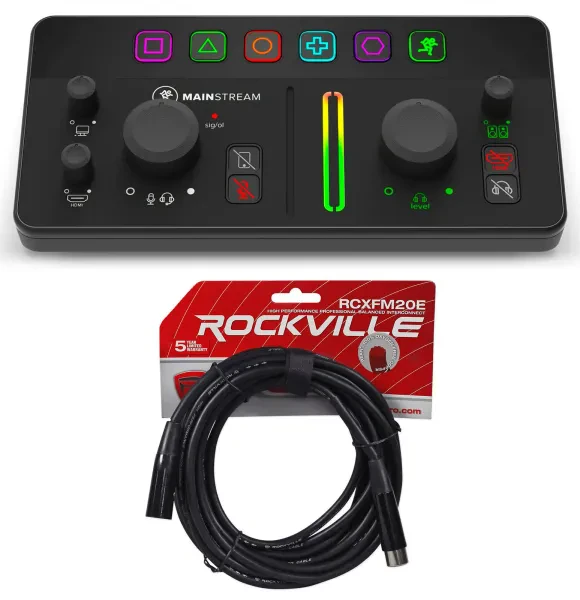 Mackie MainStream Bus Powered Live Streaming Interface w/HDMI/USB+XLR Cable