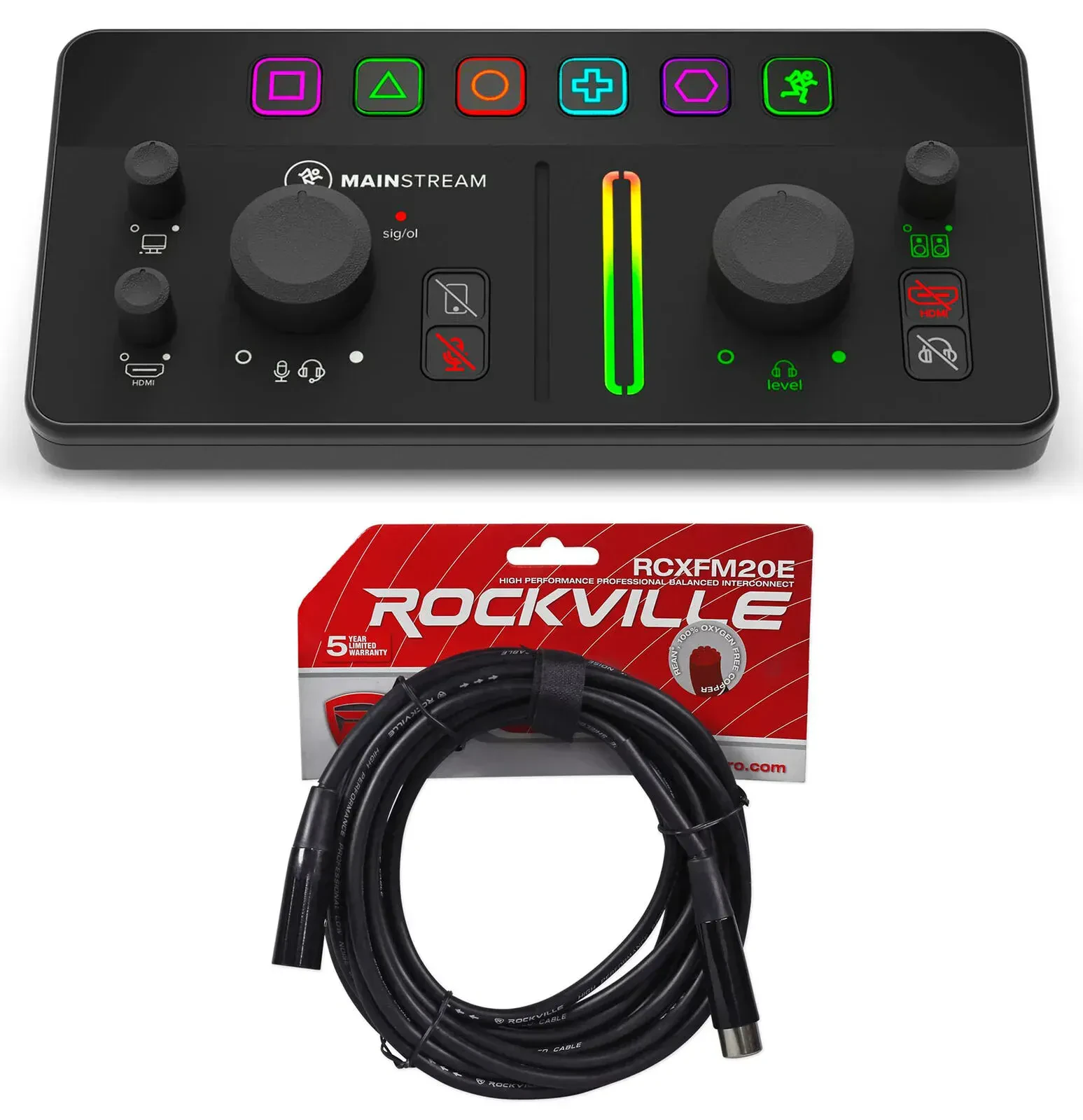 Микшер для стриминга Mackie MainStream с кабелем