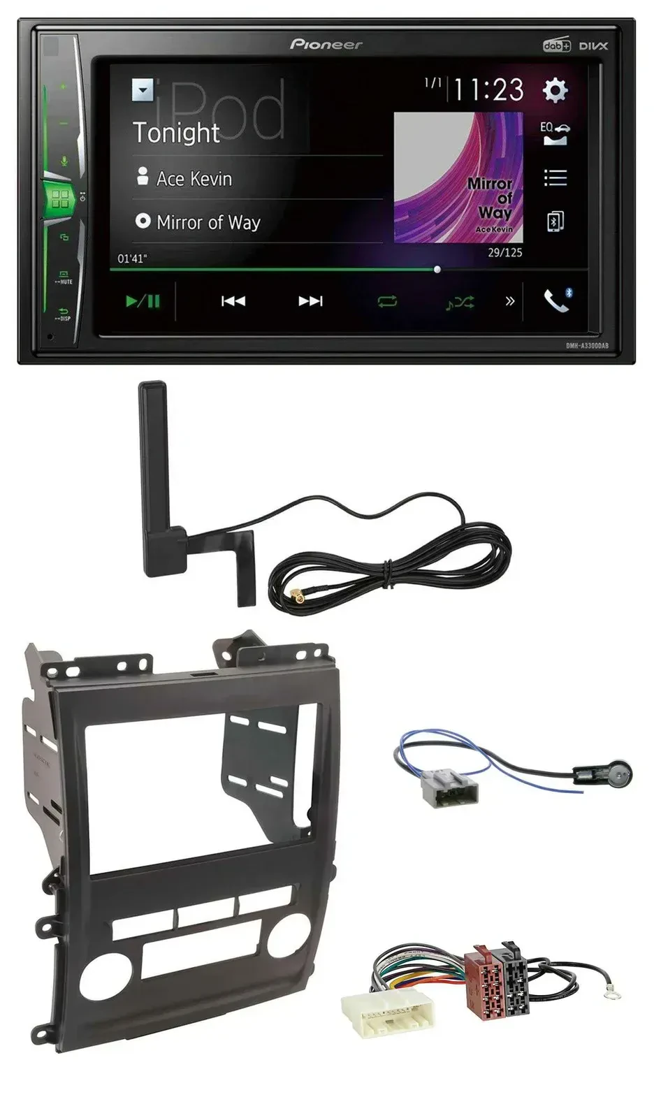 Автомагнитола для Nissan Xterra (2009–2011) Pioneer 2DIN, MP3, DAB, AUX, Bluetooth