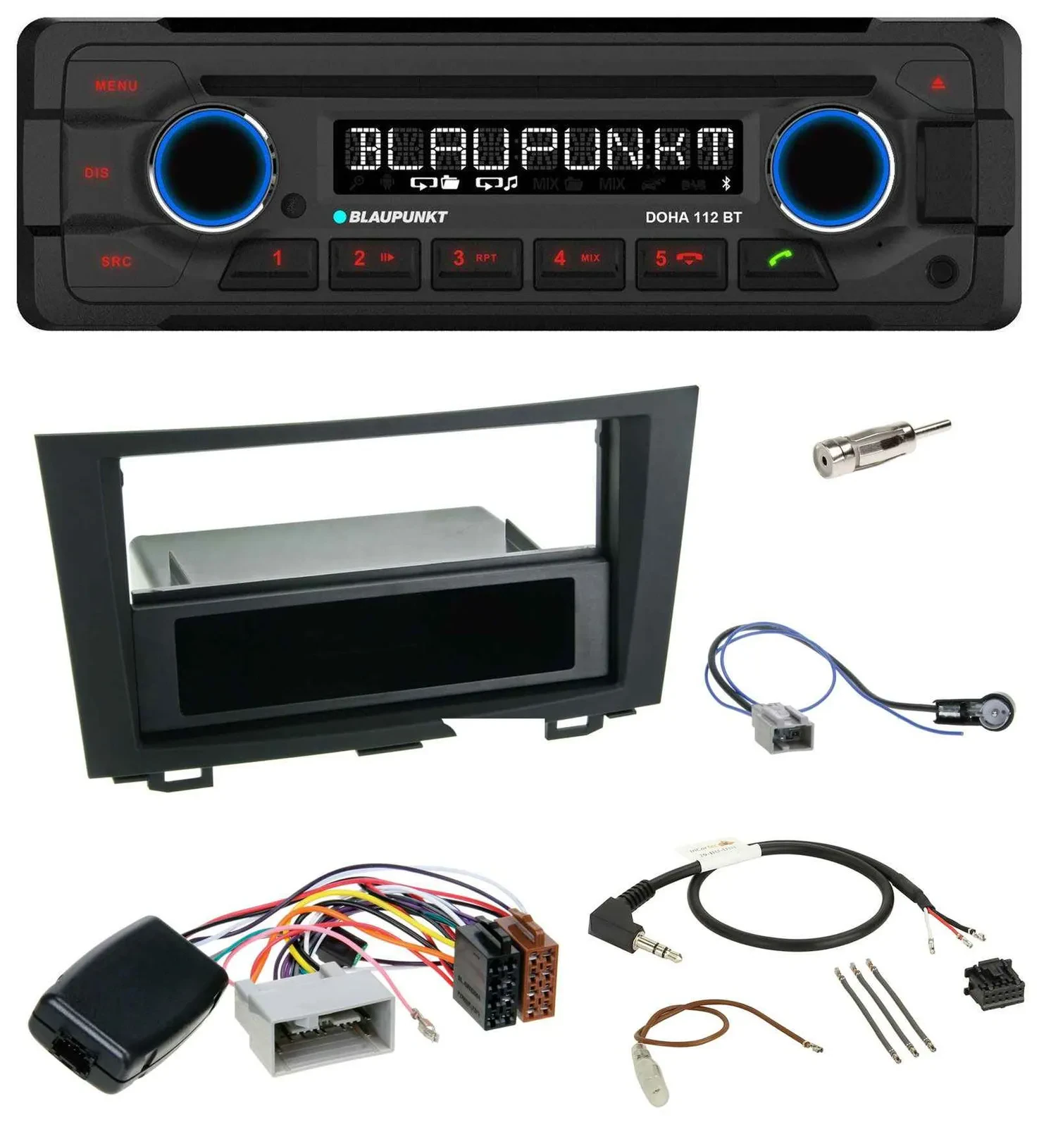 Blaupunkt Lenkrad MP3 CD Bluetooth USB Autoradio für Honda CRV (2006-2012)