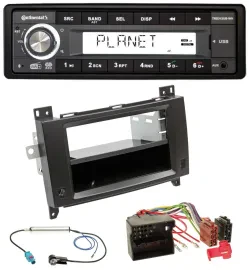 Continental USB 1DIN AUX DAB MP3 Autoradio für Mercedes Viano Vito 06-14 schwarz