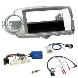 Radioset Lenkradadapter DIN Autoradio für Toyota Yaris 2011-2014 silber 28-Pin