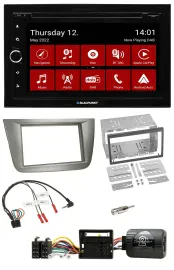 Blaupunkt Lenkrad DVD Bluetooth DAB 2DIN USB Autoradio für Seat Toledo Altea sil