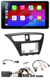 Pioneer Bluetooth 2DIN USB Lenkrad DAB Autoradio für Honda Civic ab 12 schwarz