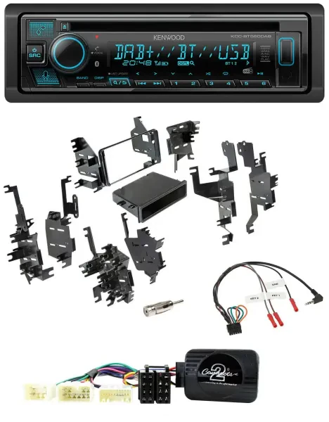 Kenwood Bluetooth DAB CD Lenkrad USB Autoradio für Toyota RAV 4 2001-2005