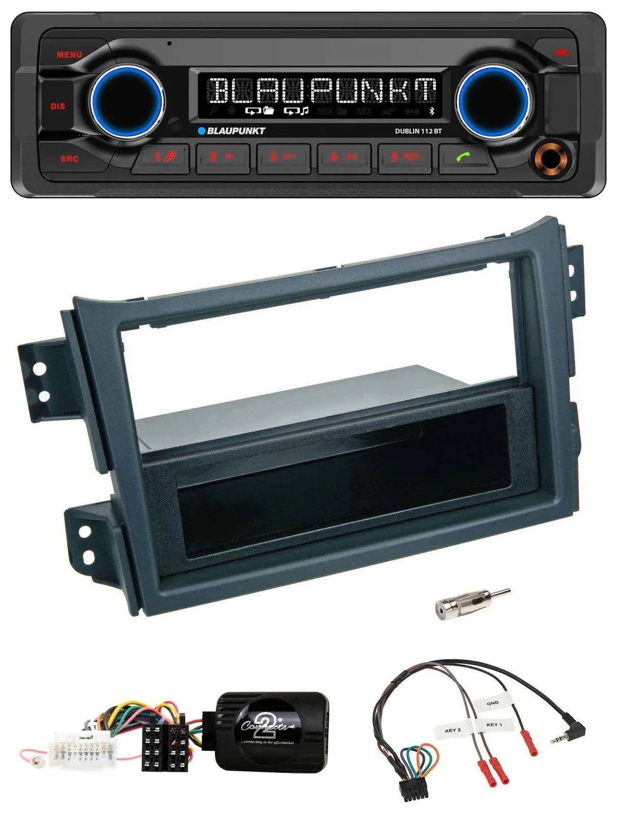 Blaupunkt MP3 Bluetooth USB Lenkrad Autoradio für Opel Agila B Suzuki Splash 200