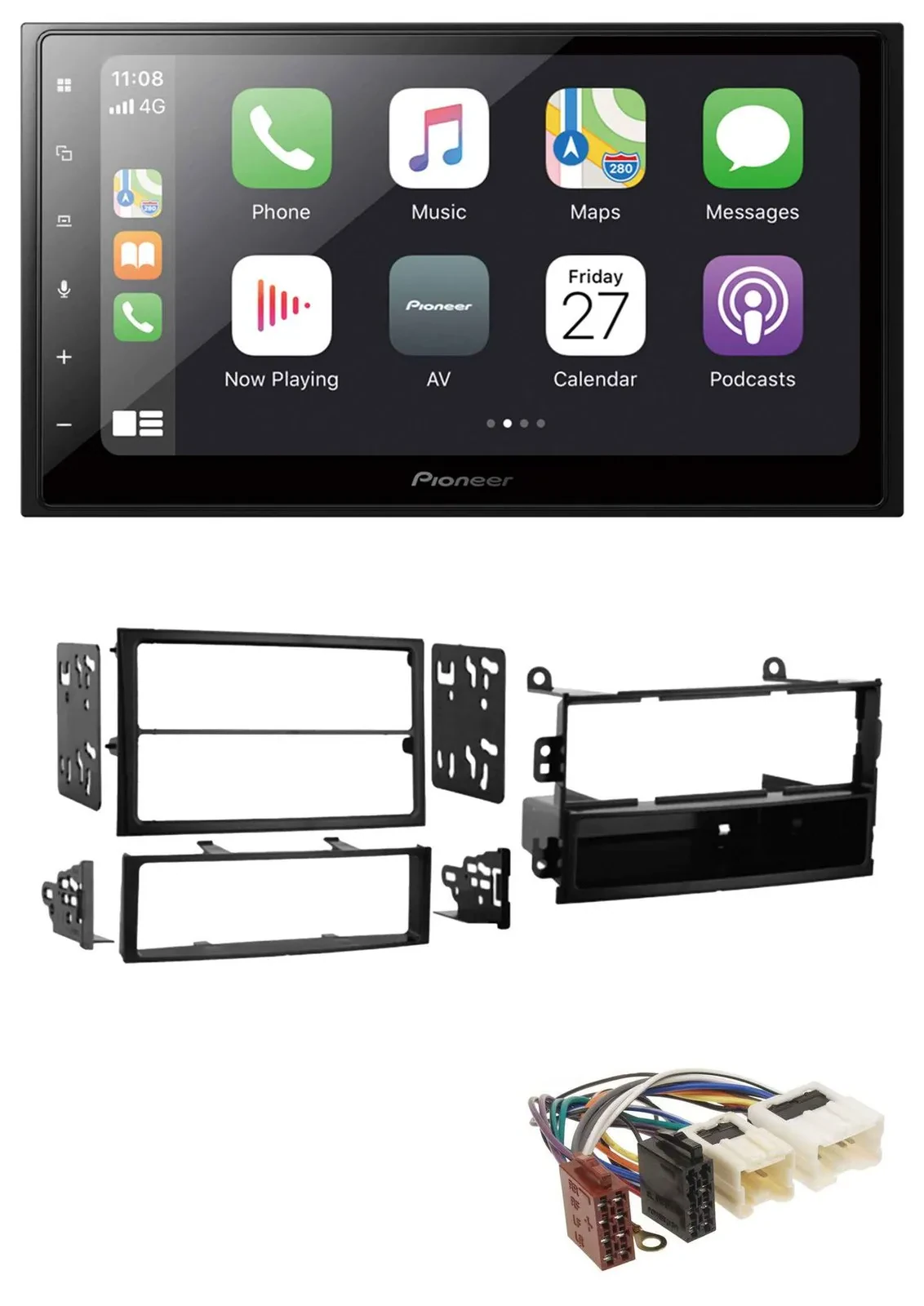 Автомагнитола Pioneer 2-DIN Bluetooth DAB USB для Nissan 350Z Roadster 2002–2005