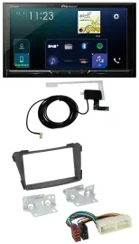 Pioneer 2DIN DAB USB MP3 Bluetooth Autoradio für Hyundai i40 Typ VF ab 2016 schw