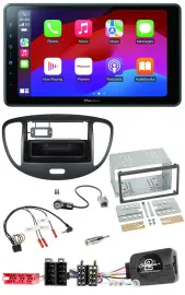 Автомагнитола Pioneer 2DIN, Bluetooth, DAB, USB, для Hyundai i10 (2009-2013), черная