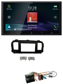 Автомагнитола JVC 2 DIN, Bluetooth, USB, DAB, MP3 для Peugeot Expert Traveller (с 2016)