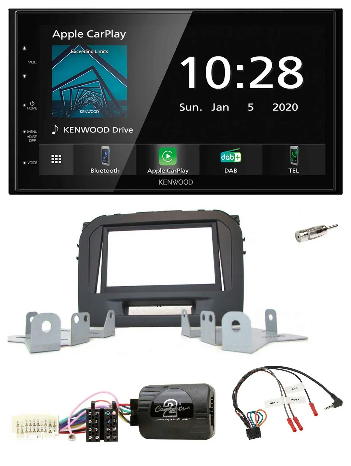 Автомагнитола для Suzuki Vitara LY (с 04/2015) Kenwood 2-DIN, Bluetooth, DAB, USB
