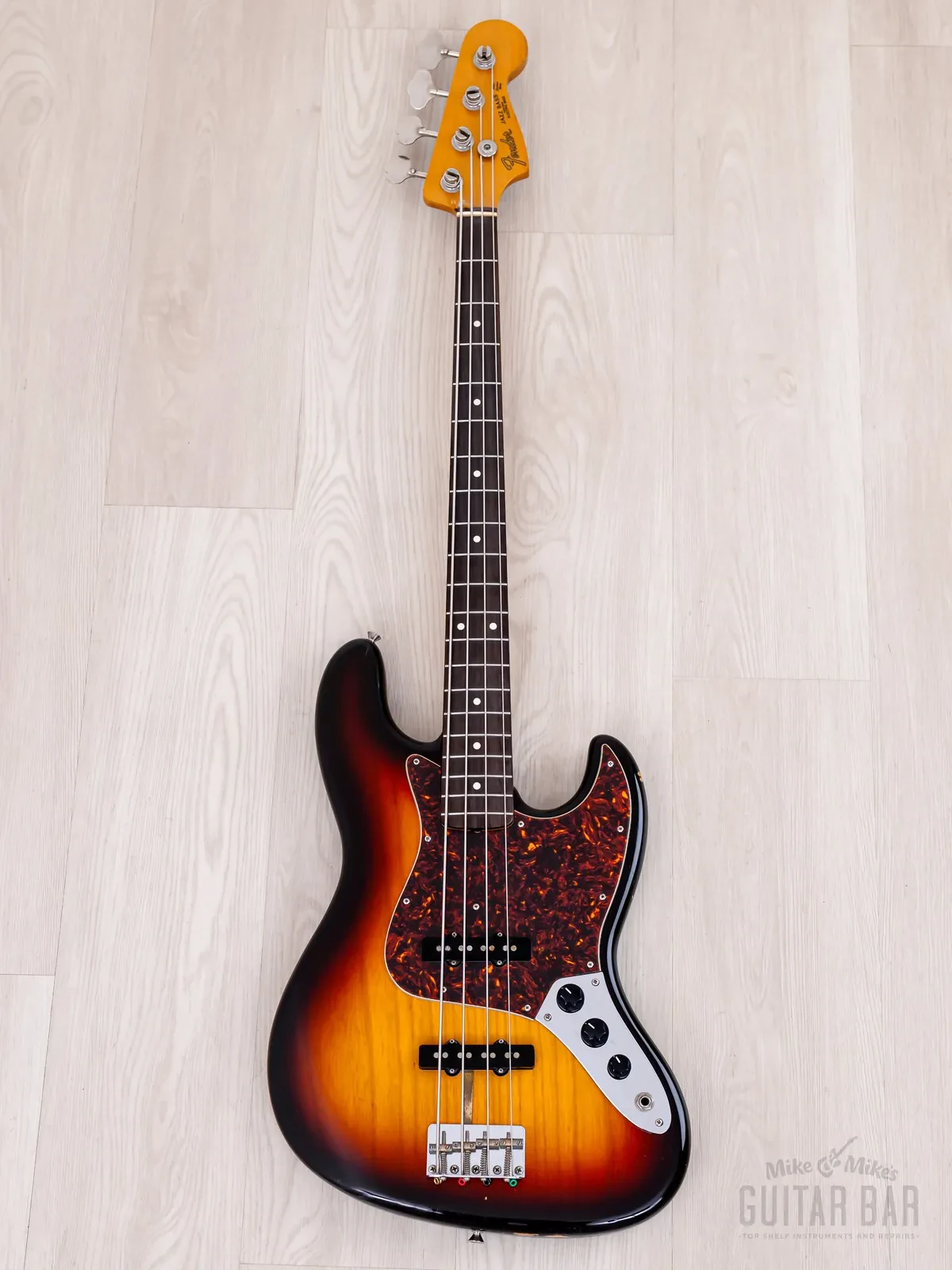 Бас-гитара Fender Jazz Bass Extrad Custom Edition 1962 Vintage Reissue JB62-128 JJ Sunburst w/case Japan 1991