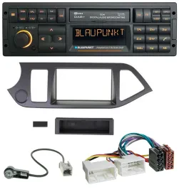 Blaupunkt USB DAB SD MP3 Bluetooth Autoradio für Kia Picanto ab 2011 ohne Start-