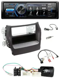 JVC Bluetooth Lenkrad USB DAB Autoradio für Hyundai Santa Fe ab 2012 schwarz