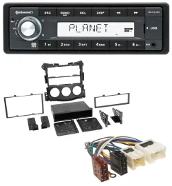 Continental USB MP3 AUX 1DIN Autoradio für Nissan 370Z (ab 2009)