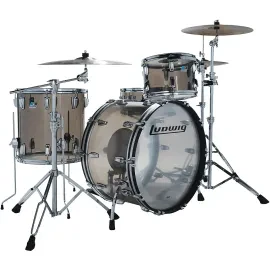 Ludwig Vistalite 3-Piece Pro Beat Shell Pack With 24" Bass Drum Bronze