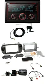 Pioneer 2DIN Lenkrad DAB USB CD Bluetooth Autoradio für Fiat 500 08-15 soft touc