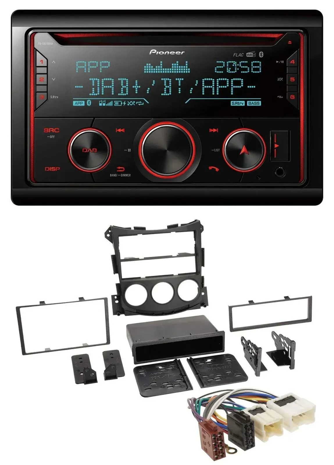 Автомагнитола для Nissan 370Z Pioneer 2DIN DAB MP3 Bluetooth USB CD
