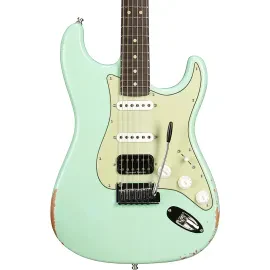 Fender CS Custom Deluxe HB S-1 Stratocaster Relic w/CC HW LE Guitar Surf Green