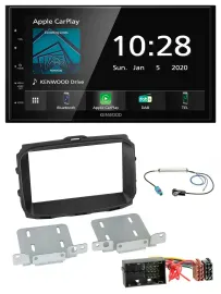 Kenwood Bluetooth MP3 DAB USB 2DIN Autoradio für Alfa Giulietta 940 Facelift ab
