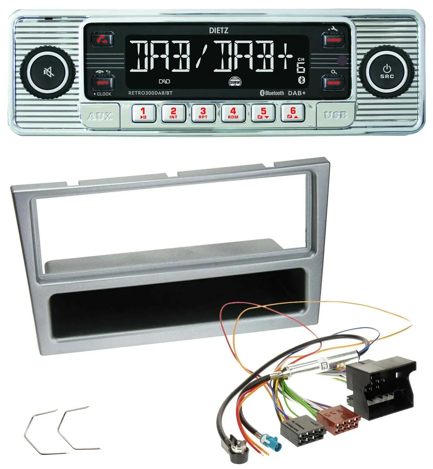 Dietz Bluetooth MP3 DAB USB Autoradio für Opel Combo C Corsa C Tigra Meriva ab 2