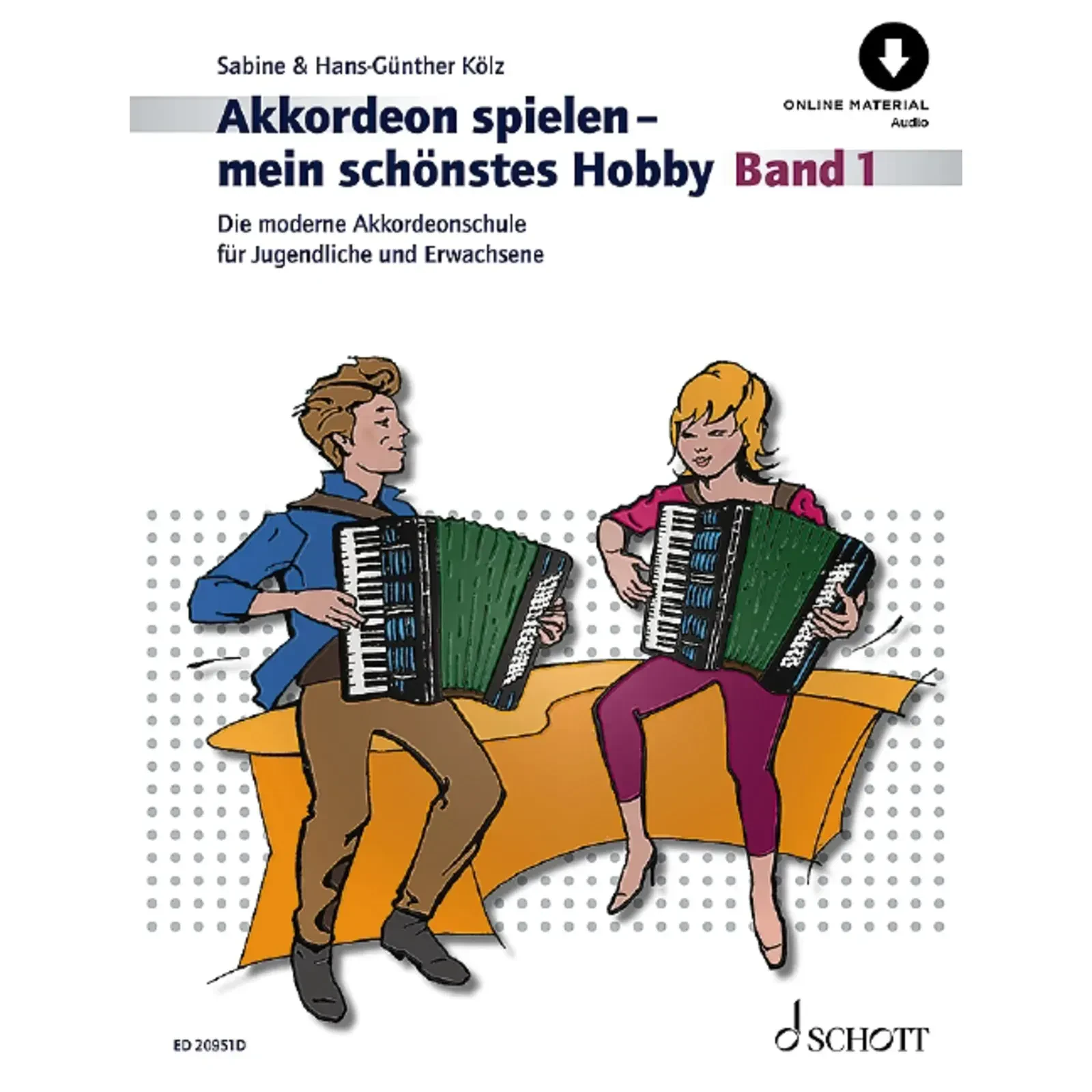 Учебное пособие Schott Music Akkordeon Spielen Mein Schönstes Hobby 1