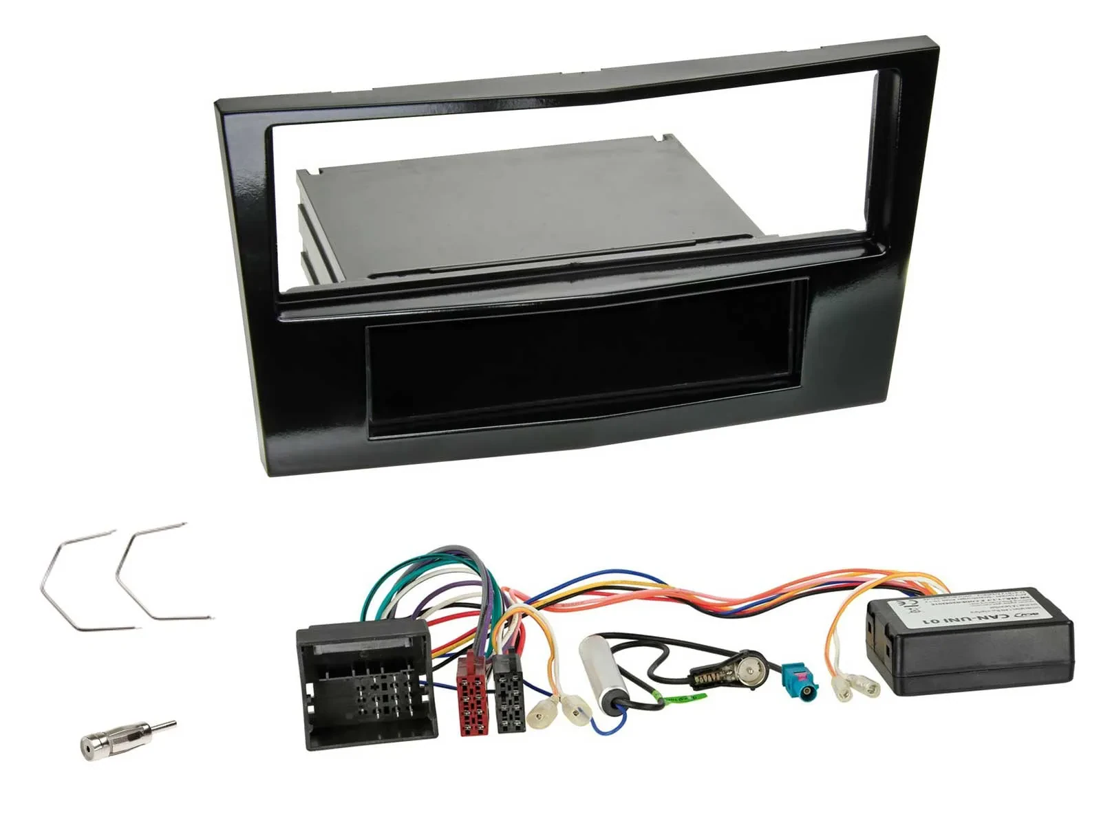 Radioeinbauset CAN-Bus DIN Autoradio für Opel Corsa D 2009-2014 Klavierlack