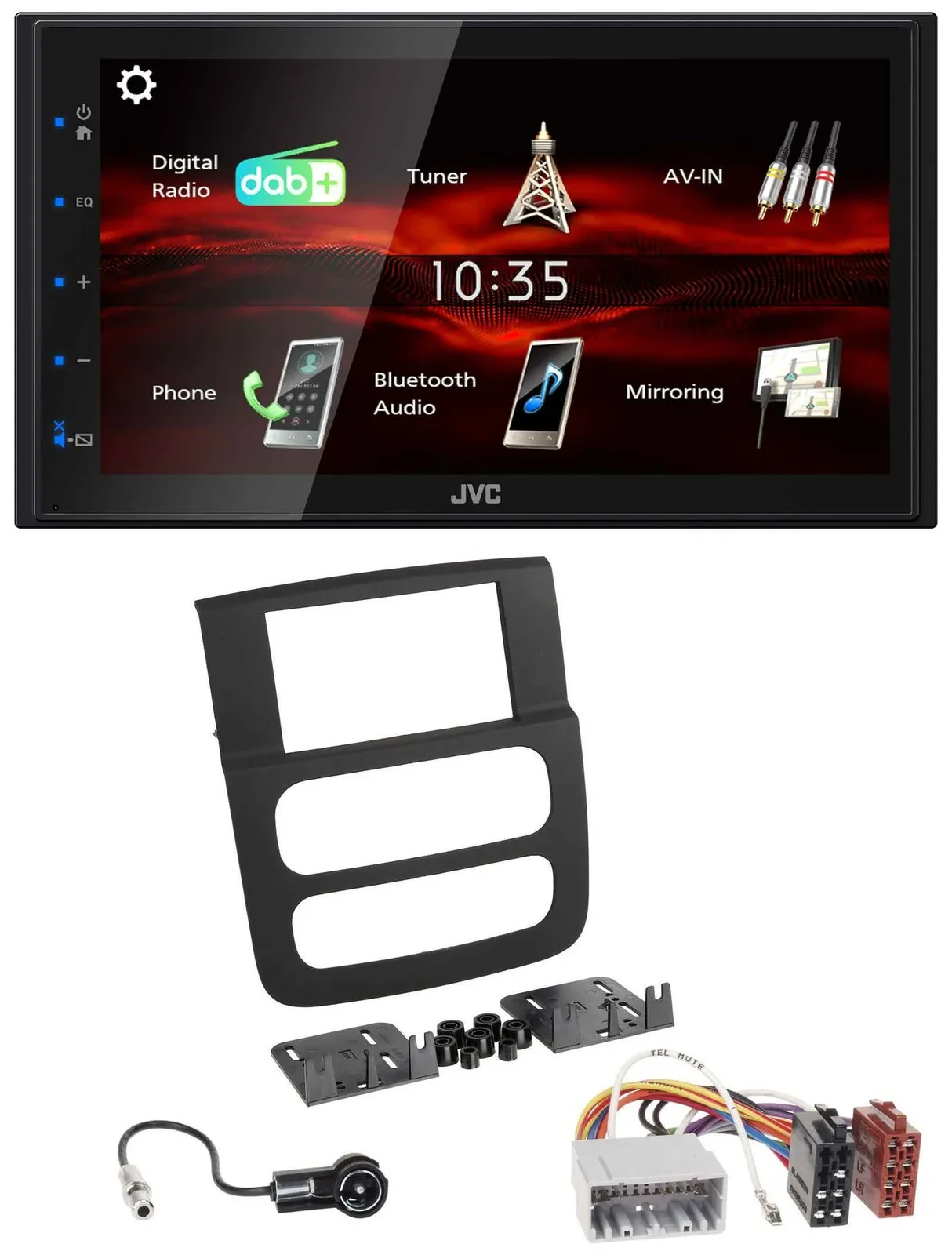 JVC USB Bluetooth MP3 DAB 2DIN Autoradio für Dodge RAM (2002-2006)