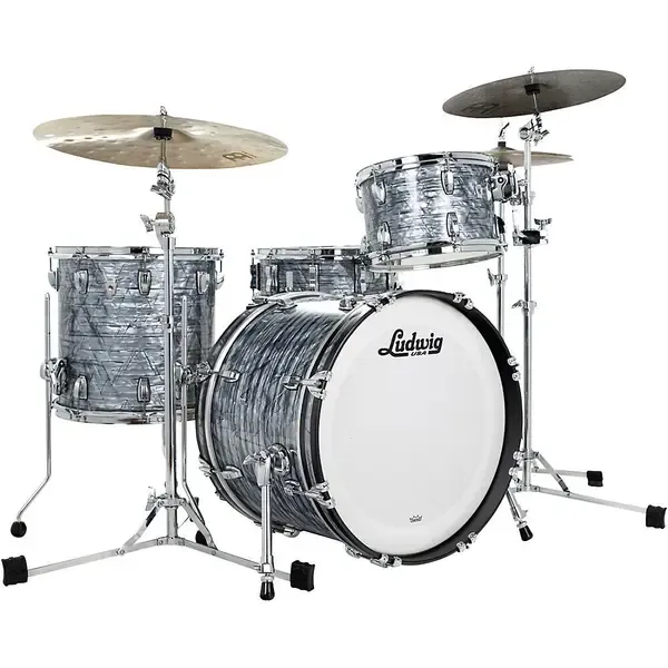 Ударная установка акустическая Ludwig Classic Oak 3-Piece Downbeat Shell Pack With 20" Bass Drum Sky Blue Pearl