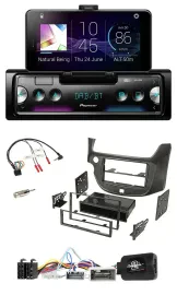 Автомагнитола Pioneer Bluetooth, DAB, USB, поддержка кнопок на руле, для Honda Jazz (с 2014), тёмно-серый