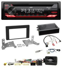 JVC CD DAB USB Bluetooth Lenkrad Autoradio für Toyota Aygo AB7 ab 2022 schwarz