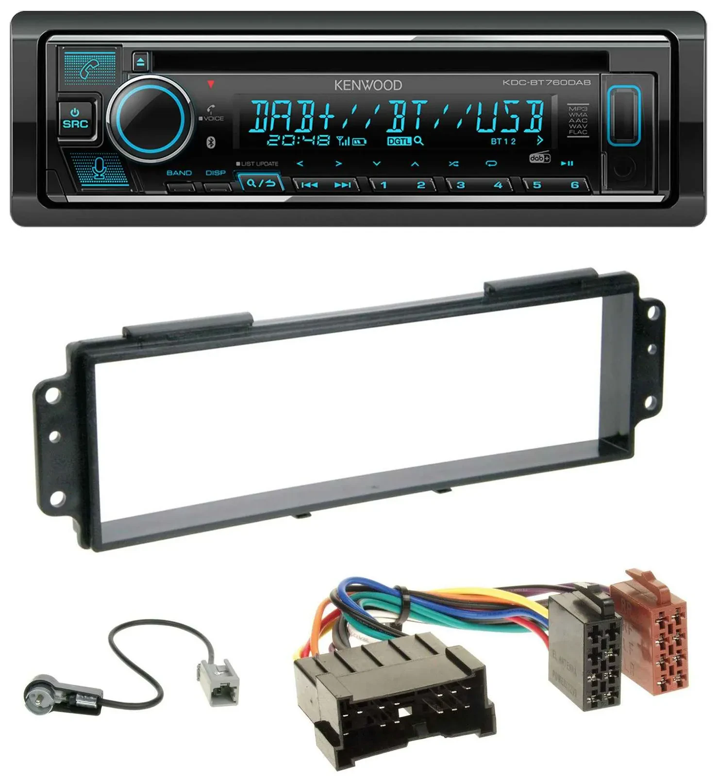 Kenwood MP3 Bluetooth DAB USB CD Autoradio für Kia Picanto (2008-2011)