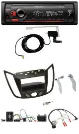 Автомагнитола для Ford C-Max/Kuga Pioneer DAB, USB, Bluetooth, поддержка кнопок на руле, коричневый