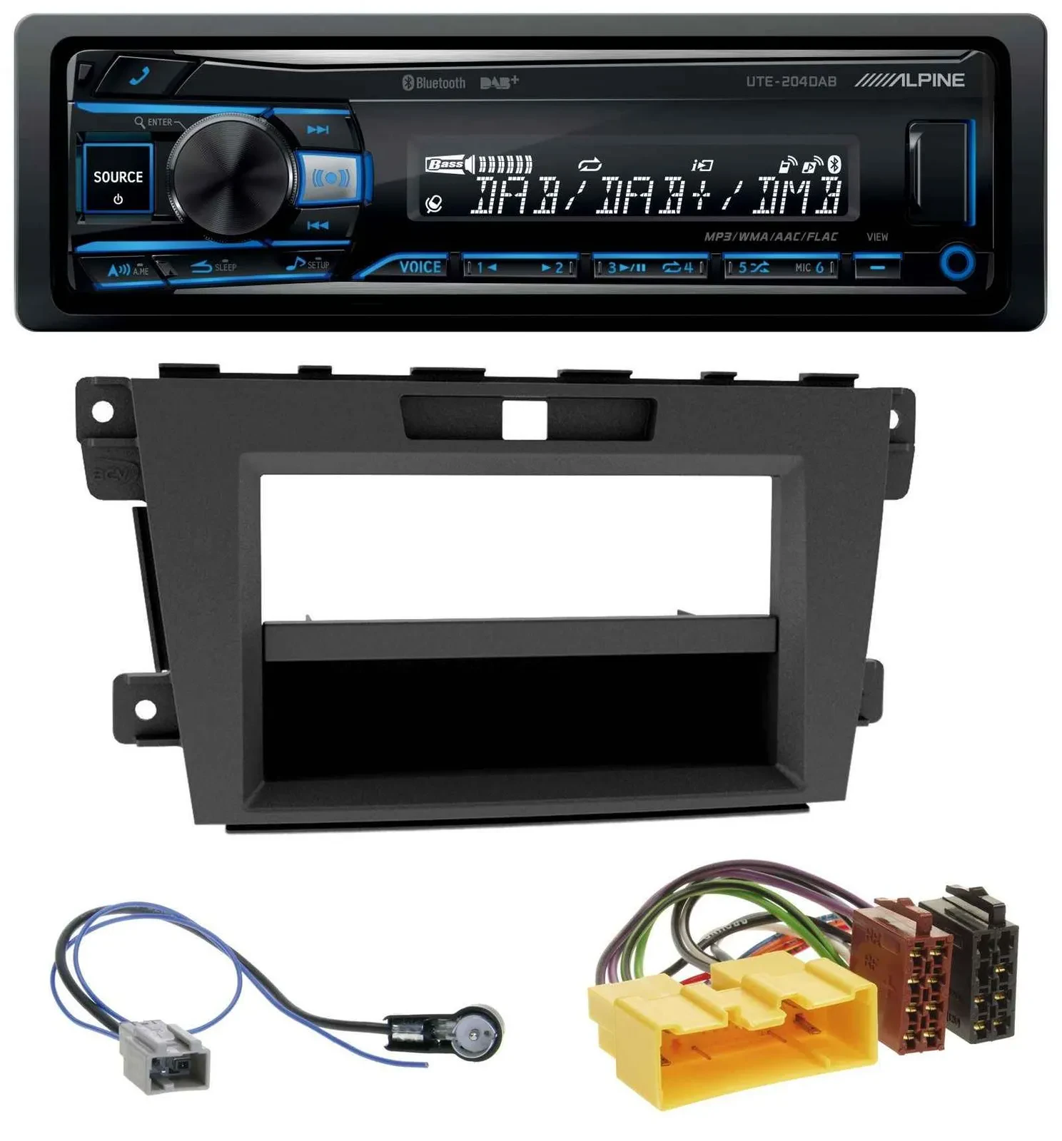 Alpine USB Bluetooth DAB MP3 Autoradio für Mazda CX-7 (2009-2013)