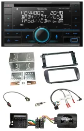 Автомагнитола для Ford Focus / C-Max / Galaxy Kenwood 2DIN CD DAB USB Bluetooth с управлением на руле
